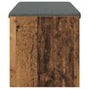 vidaXL Hallb&aelig;nk med pude Gammelt tr&aelig; 103 x 38 x 40 cm