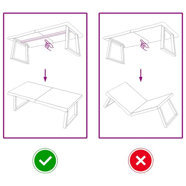 vidaXL bordplade 120x50x(2-6) cm behandlet massivt egetr&aelig; m&oslash;rkebrun