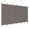 vidaXL 5-panels rumdeler 300x200 cm stof antracitgr&aring;