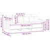 vidaXL 3-personers sofa 180 cm stof lysegr&aring;