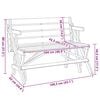vidaXL picnicbord med b&aelig;nke 2-i-1 massivt grantr&aelig;