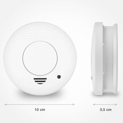 Smartwares røgalarm 10x10x3,5 cm hvid