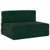 vidaXL Foldesofa seng M&oslash;rkegr&oslash;n 190 x 100 x 15 cm Fl&oslash;jl