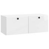 vidaXL V&aelig;gh&aelig;ngt TV-skab 78,5 x 31 x 30 cm Hvid h&oslash;jglans