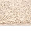 vidaXL Anti-slip Shaggy tæppe Creme 160 x 160 cm PP