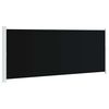 vidaXL sammenrullelig sidemarkise til terrassen 200x514 cm sort