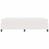 vidaXL Sengestel med madras Creme 160 x 200 cm Stof