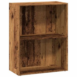 vidaXL bogreol 60x30x77 cm konstrueret tr&aelig; gammelt tr&aelig;look