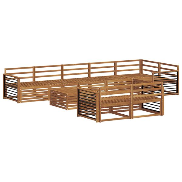 vidaXL Udend&oslash;rs sofagruppe 9 pcs Naturfarvet