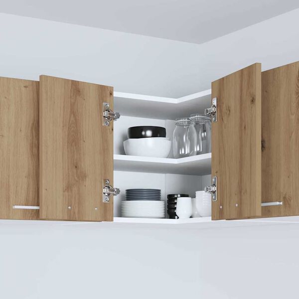 vidaXL H&aelig;ngeskab Artisan eg og hvid 57 x 57 x 40 cm Konstrueret tr&aelig;