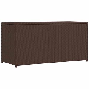 vidaXL udendørs opbevaringkasse brun 120x50x60 cm polyrattan