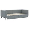 vidaXL daybed med udtræk og skuffer 80x200 cm stof lysegrå