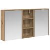vidaXL Badev&aelig;relsesskabs&aelig;t 3 stk. 116 x 16 x 62,5 cm Konstrueret tr&aelig;