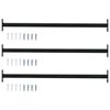 vidaXL Justerbar vinduessikkerhedsbar 3 stk. 710 -1200 mm St&aring;l Sort