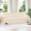 vidaXL Kastet&aelig;pper 6 pcs Creme 350 x 270 cm Fleece