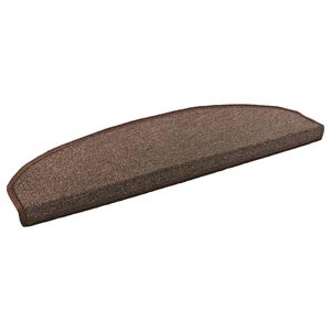 vidaXL Selvkl&aelig;bende Trappem&aring;tter 15 stk. 80 x 24,5 x 3,5 cm Kaffe Brun
