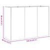 vidaXL plantekasse 120x40x80 cm galvaniseret st&aring;l