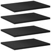 vidaXL boghylder 4 stk. 40x30x1,5 cm konstrueret tr&aelig; sort h&oslash;jglans