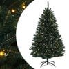vidaXL Kunstigt Hinged Juletr&aelig; 150 cm 150 LED'er Varm hvid PVC