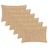 vidaXL Pudebetr&aelig;k 6 stk. HOUTEN Cremefarvet 50 x 70 cm Faux Kanin Pels