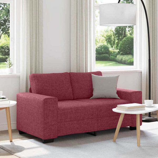 vidaXL 2-personers sofa 160x77x82 cm stof vinr&oslash;d