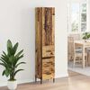 vidaXL Highboard Gammelt tr&aelig; 34,5 x 34 x 180 cm Konstrueret tr&aelig;