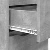 vidaXL Sengeborde 2 pcs Beton Gr&aring; 40 x 30 x 467 cm Konstrueret tr&aelig;