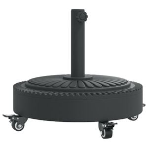 vidaXL parasolfod med hjul til &Oslash;38/48 mm st&aelig;nger 27 kg rund