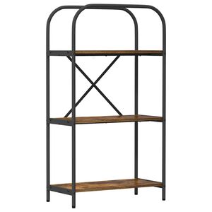 vidaXL Bogreol 3 niveauer 60 x 30 x 109 cm Konstrueret tr&aelig; R&oslash;get eg
