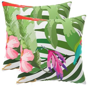 vidaXL Pudebetr&aelig;k 2 pcs HEERLEN Sort 30 x 30 cm Polyester