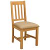 vidaXL Spisestuestol VENLO 2 stk. Massivt Eg Tr&aelig; Beige 45 x 53 x 92 cm