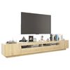vidaXL tv-skab med LED-lys 260x35x40 cm sonoma-eg