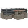 vidaXL Havesofa S&aelig;t 7 stk. Gr&aring; polyrattan
