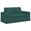 vidaXL Sofa 2 pcs M&oslash;rkegr&oslash;n 182 x 80 x 82 cm Stof