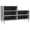 vidaXL skoskab 102x36x60 cm konstrueret tr&aelig; gr&aring; sonoma-eg