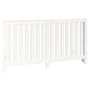 vidaXL radiatorskjuler 153x19x84 cm massivt fyrretr&aelig; hvid