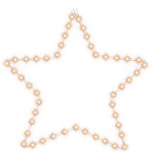 vidaXL stjerne julefigur 48 LED'er 56 cm varmt hvidt lys