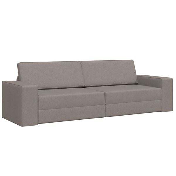 vidaXL Sovesofa 200cm Gr&aring;brun Stof