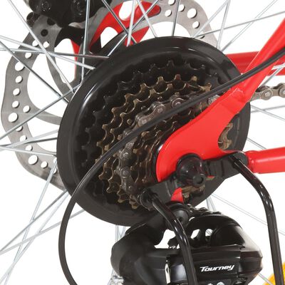 vidaXL mountainbike 21 gear 27,5 tommer hjul 42 cm rød