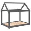 vidaXL hundeseng 101x70x90 cm massivt fyrretr&aelig; gr&aring;