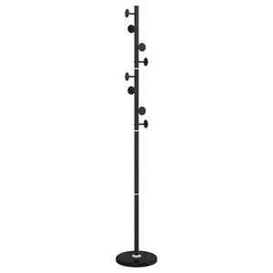 vidaXL stumtjener 176 cm pulverlakeret jern sort
