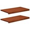 vidaXL Vindueskarme 2 stk. Brun 70 x 40 x 2 cm Solid b&oslash;g