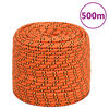 vidaXL tovv&aelig;rk til b&aring;d 8 mm 500 m polypropylen orange