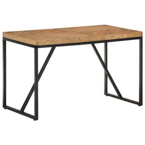 vidaXL spisebord 120x60x76 cm massivt akacietr&aelig; og mangotr&aelig;