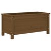 vidaXL plantekasse 82,5x40x39 cm massivt fyrretr&aelig; gyldenbrun