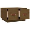 vidaXL sofabord 60x53x35 cm massivt fyrretræ gyldenbrun