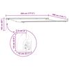 vidaXL Markise Hvid 4,5 × 3 m Polyester og metal
