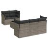 vidaXL sofas&aelig;t til haven 6 dele med hynder polyrattan gr&aring;
