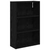 vidaXL Badev&aelig;relsesv&aelig;gskab Sort Eg 40 x 16 x 62,5 cm Konstrueret tr&aelig;