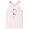 vidaXL Tanktop til b&oslash;rn str. 116 lyser&oslash;d